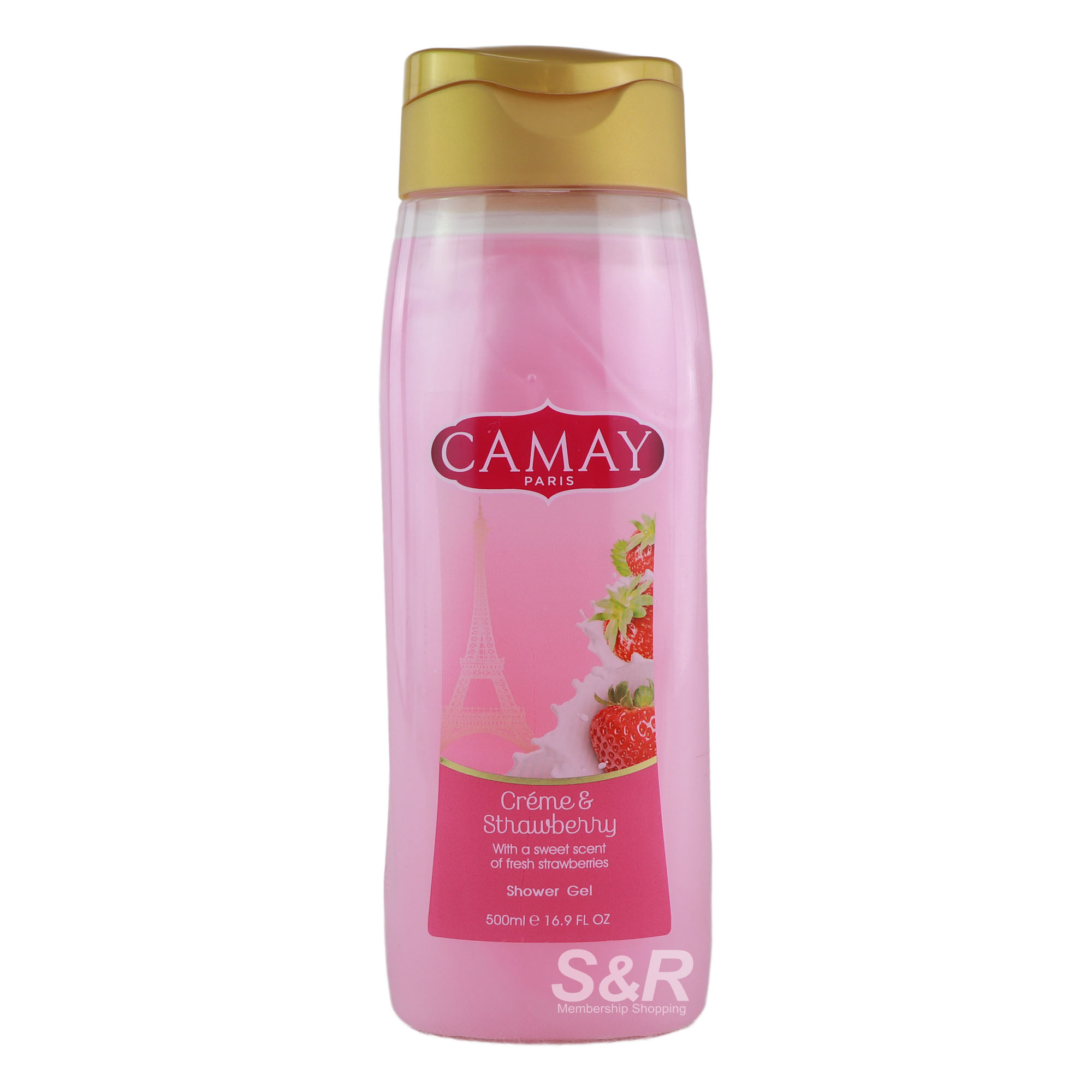 Camay Creme and Strawberry Shower Gel 500mL Camay Creme and Strawberry Shower Gel 500mL